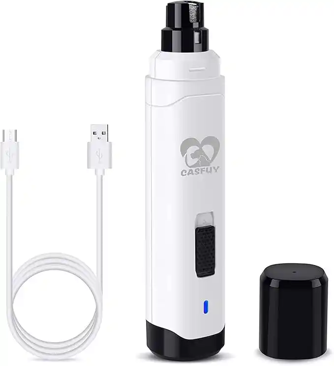 rechargeable dog nail grinder trimming pet nails safely with electric grooming tool
